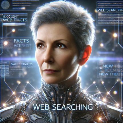 Web Searching - senior researcher embodying web searching, focusing on research, data collection, and trend spotting